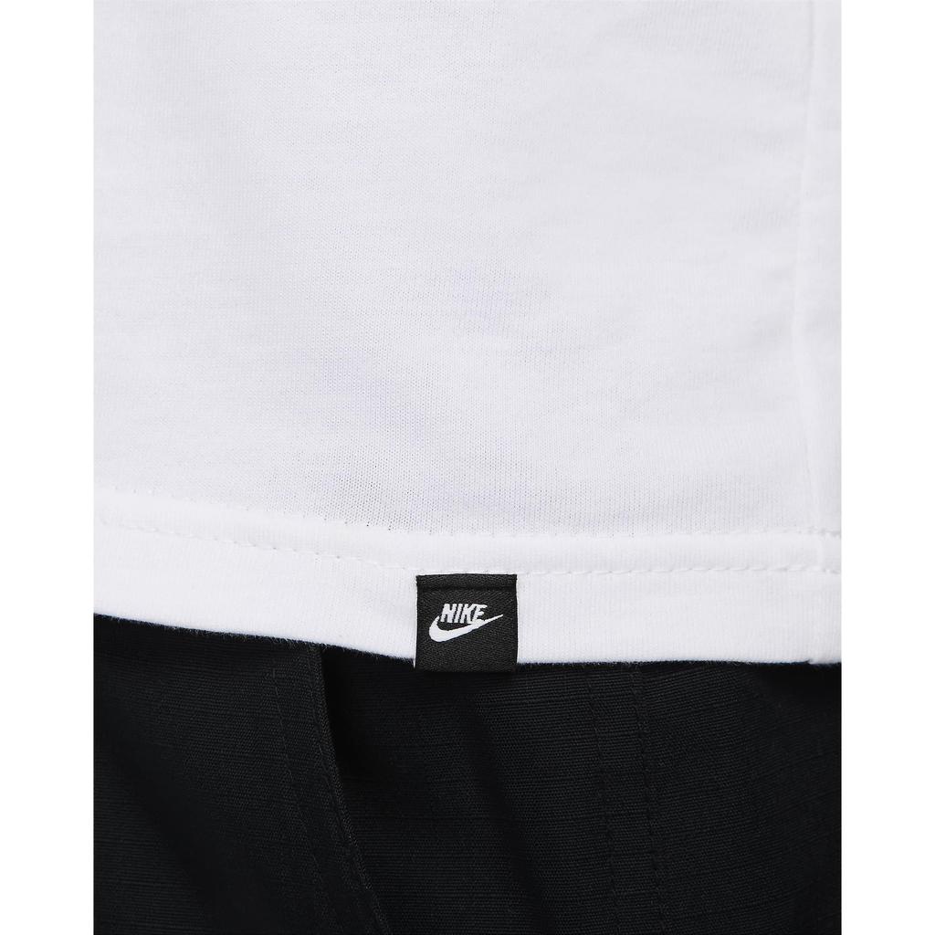 Nike Solid Color Loose Fit Crew Neck Short Sleeve Drop Shoulder T-Shirt Men Tops White FV0376-100