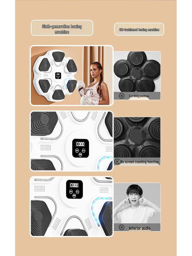 Electronic Smart Boxing Target for Home Training - Adults & Kids Reaction Punching Sanda Equipment