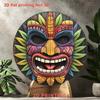 1 Piece Retro Tin Sign Metal Wall Art Decor for Office Living Room Courtyard 20x20 cm