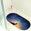 Beautiful Night Sky Picture Balcony Bathroom Mat Hydrophobic Non-Slip Door Mat Swimming Pool Public Places Non-Slip Floor Mat