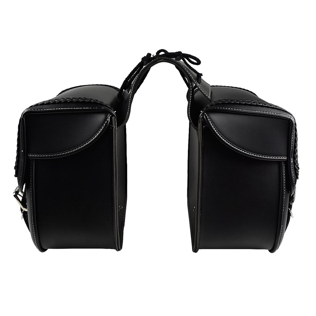 A Pair Motorcycle Saddle Bag Bike Side Storage Fork Tool Pouch Fit For Harley For Dyna For Wide Glide Efi Fxdwg