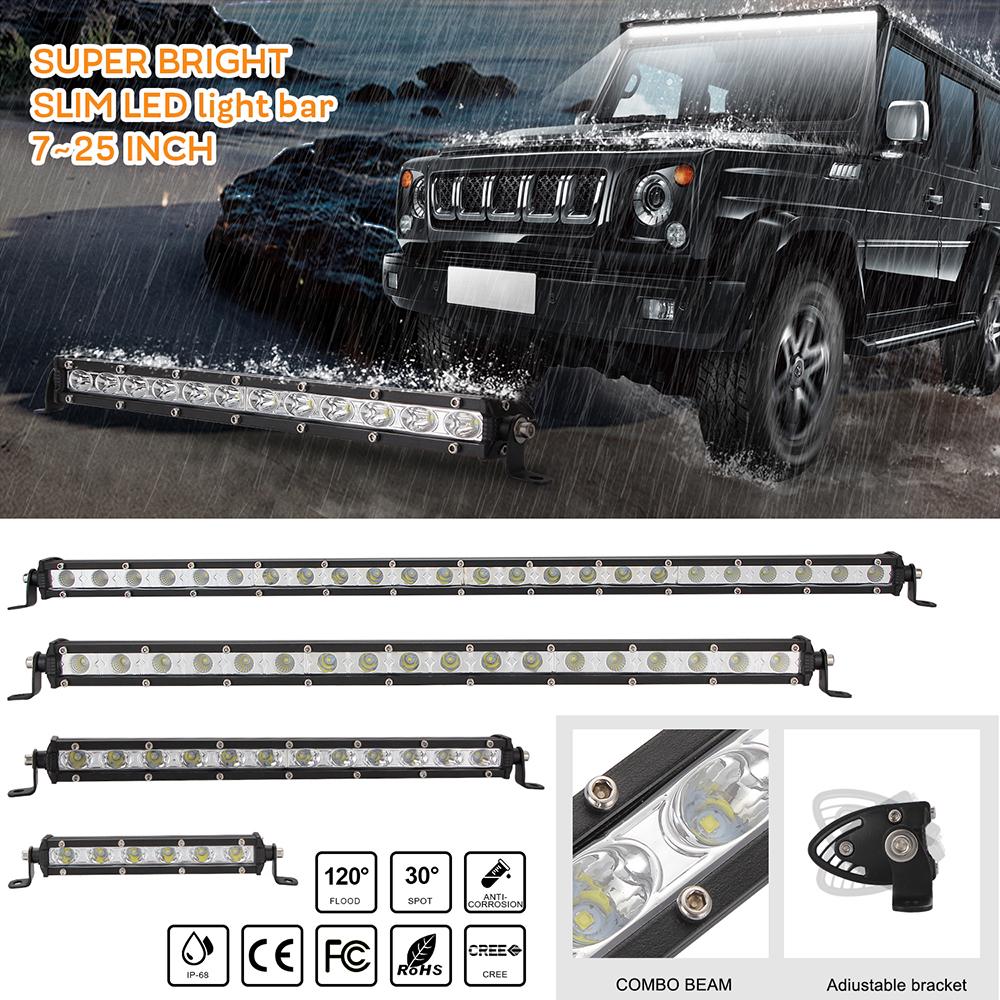 8inch 480W LED Work Light Bar Flood Spot Beam Offroad 4WD SUV Driving Fog La ZC 8inch 480W LED Work Light Bar Flood Spot Beam Offroad 4WD SUV Driving Fog La ZC