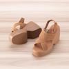 2025New Women Cork Sandals Classic Fashion Soft Thick Sole Cork  Summer Beach Sandals Home Open To