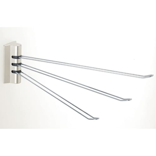 Asvel Posey Kitchen Dish Rack, Stainless Steel, 3-Piece Set, White, Magnet, K134116, 33.7 x 3.4 x 9.1 cm