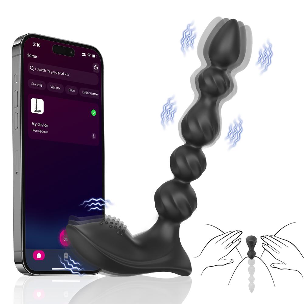 Anal Plug Vibrator Gay Butt Plug Big Dildo Anal Beads Vagina Vibrating Masturbation Tool Penetration Anal Toy Butt Plug Toys
