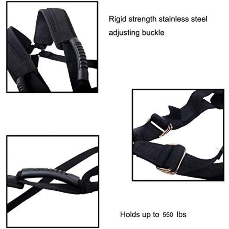 Toughage Sex Swing For Couples Adjustable Straps Nylon Ankle Leg Cuffs  Restraint Waist Support Open Leg Sling Adult Game