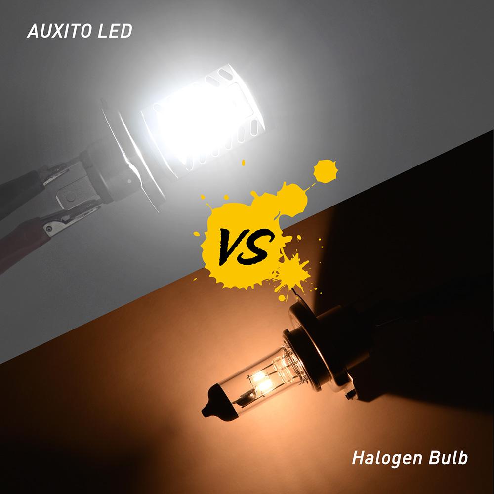 AUXITO 1Pcs H4 LED Motorcycle Headlight Bulb CSP Fanless 6500K H4 9003 HB2 LED Hi/Lo High and Low Beam Car Motorbike Headlamp