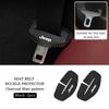 Car Seatbelt Buckle Cover Leather Seatbelt Anti-Scratch Mat Accessories For Jeep Renegade Grand Cherokee Compass Patriot Wrangle AKV1