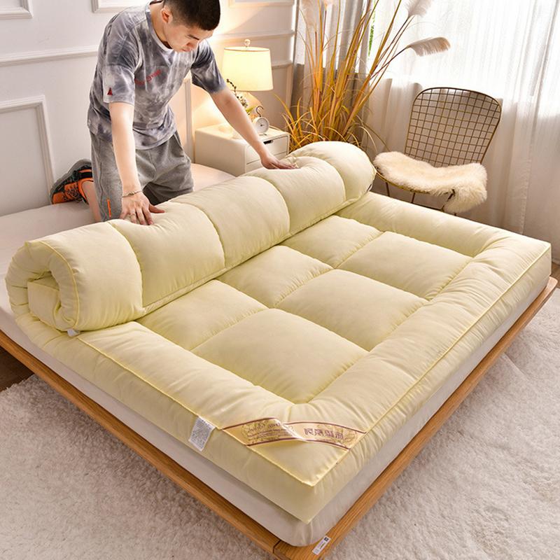 Soft Down Mattress Car Sleeping Mat Tatami Breathable Thickened Non-slip Thickened 8cm 1.2m 1.5m Soft Cushion Quilt Tatami Mat