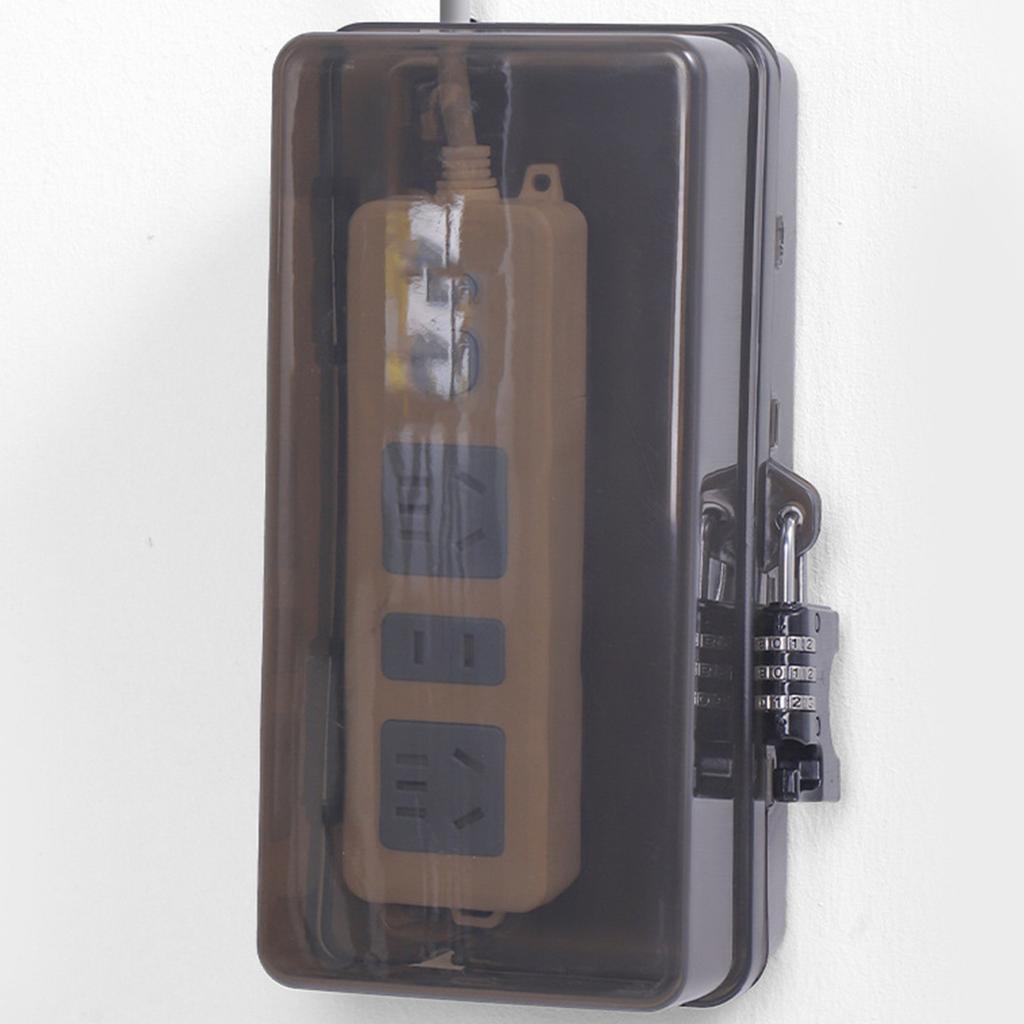 Plastic Plug Box Protective Cover Waterproof Cable Management Box Electric Outlet Protector Outdoor Electrical Box
