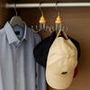 2Pcs Durable Iron Metal 6 Claw Hooks 360° Rotating Anti-slip Clothes Hangers Space Saving Scarf Storage Rack for Home