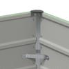 Colored Steel Planter In Pastel Green 100 X 100 X 75 Cm Steel