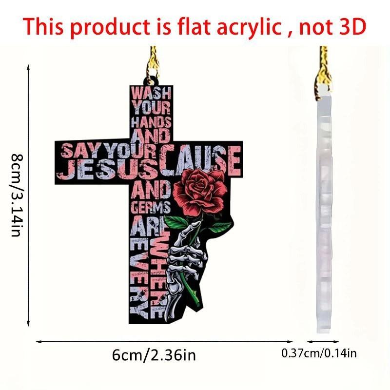 

Праздничное акриловое подвесное украшение в виде буквы розы в мультяшном стиле для украшения автомобиля