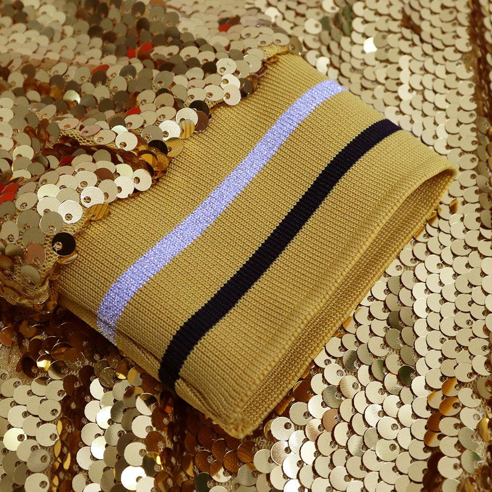 Women's Temperament Short Sequins Spring and Autumn Jacket Cardigan