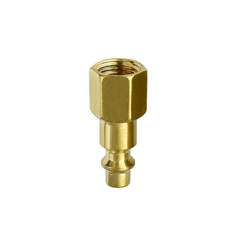 Male Connector with Internal & External Threads for Pneumatic Tools - Air Compressor Hose Adapter