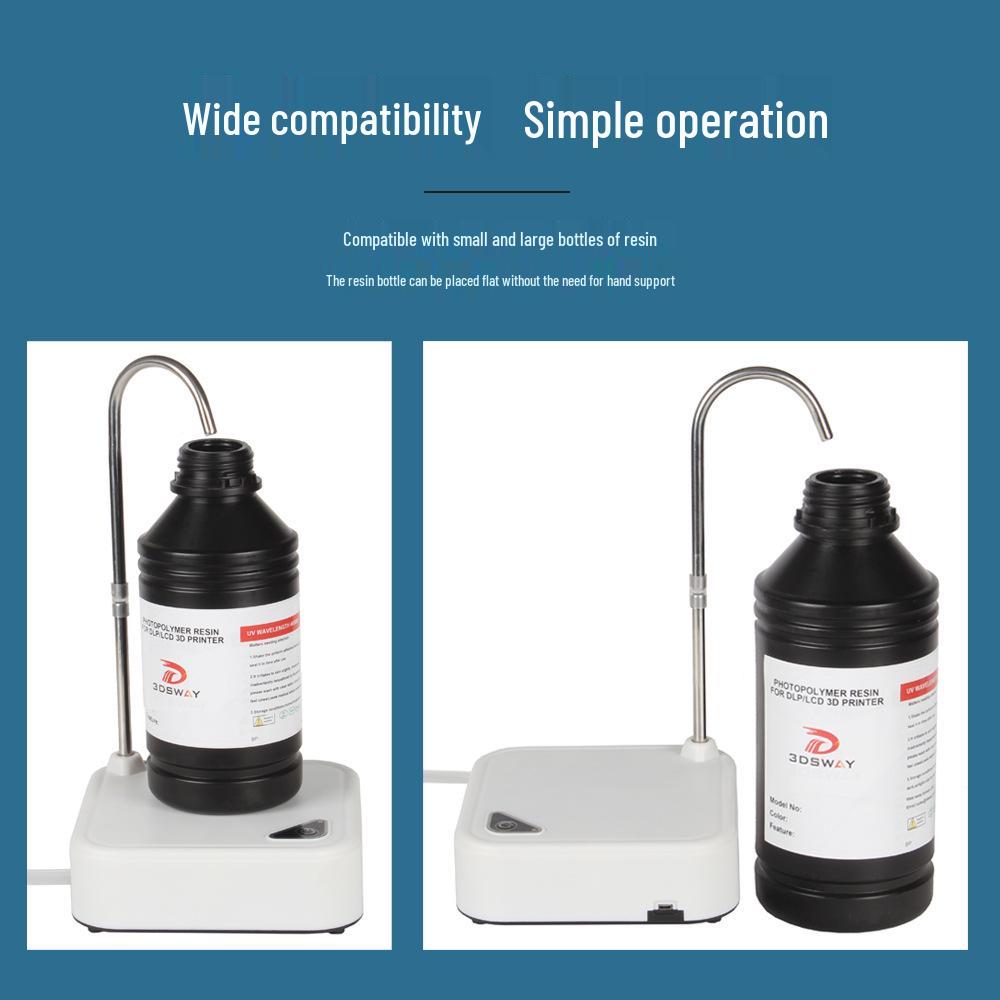 Light-Curing Resin Recycler & 3D DLP/SLA Printer with Self-Priming Filter Pump