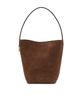Athe Vanessabruno [Panier] Dark Brown Suede Panier Bucket Bag S Aaba5F206W3