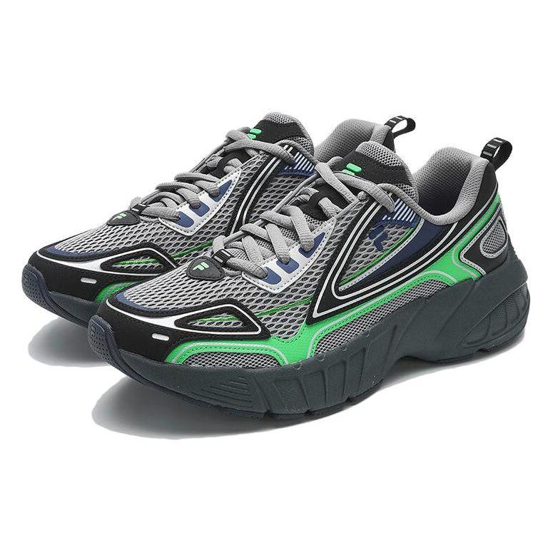 Fila Fusion Cred Navigator Bekväma Hållbara Andningsbara Låga Casual Löparskor Herr sneaker Svart Grön T12M421601FSA
