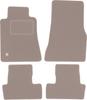 Beige Velour Floor Mats For: Ford Mustang MK5 Coupe (2004-2014)