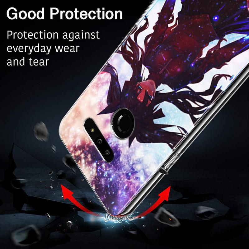 Karikatūra Fate Stay Night Saber priekš LG V60 V50S V50 G8X G8S G8 G7 ThinQ 5G K61 K51S K41S K30 K20 Q60 Q9 mīkstais tālruņa korpuss