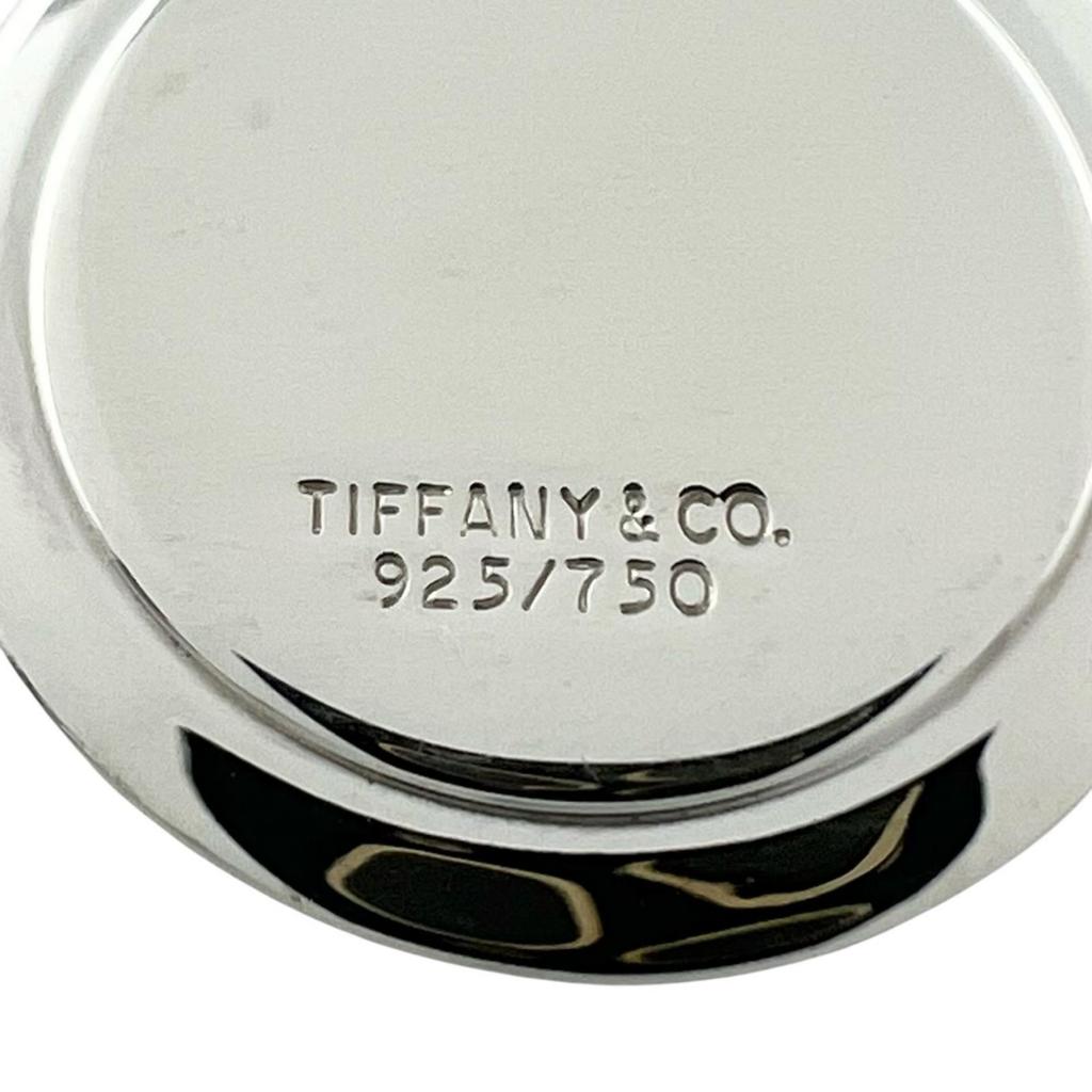 Großartiges TIFFANY&Co. Halskette Combi T&C Münze Silber 925 Damen Gebraucht