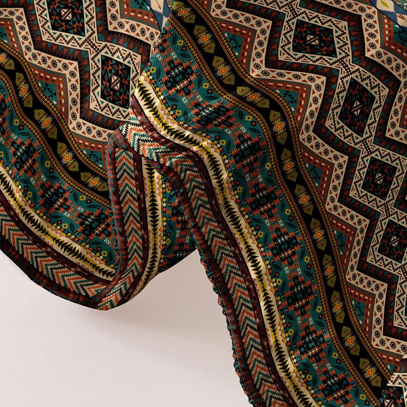 1 Bohemian Patterned Frosted Bedsheet, Bedroom Printed Bedspread, Bedding (Excluding Pillowcases)