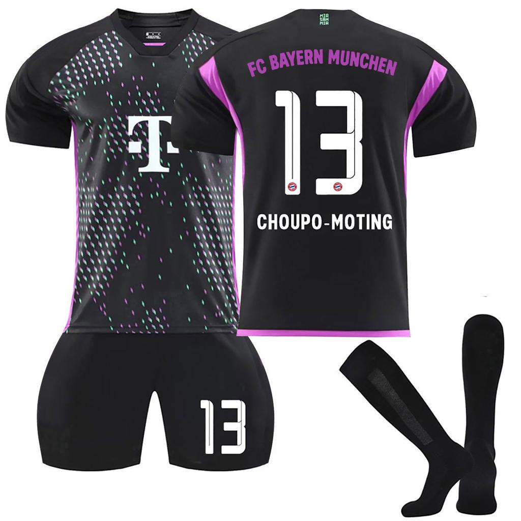 2324 Bayern-Munich Away Football Jerseys Children's Football Training Suit Set