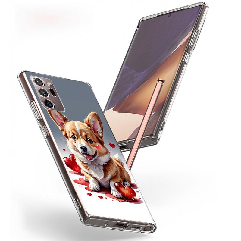 Lovely Puppy Heart Dogs Phone Case For Samsung Galaxy S26 S25 Edge S24 S23 FE S22 Ultra S21 Plus S20 + Fundas Cover Coque Galaxy