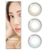 Color Lenses YURIAL Water Brown 1 Box Contains 10 Pieces Prescription Without 1-day 1day (Water 0.00)