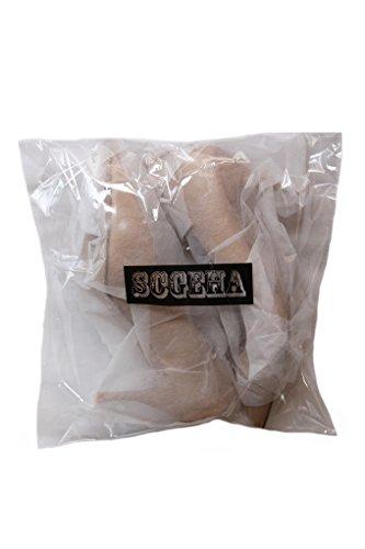 [SCGEHA] Plus Size High Heel Pumps, Enamel, Pointed Toe, Stiletto Heel, 8cm, Unisex (Black/26.5cm)