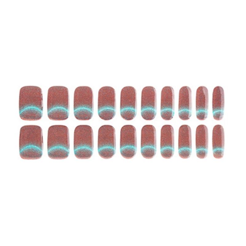 

UV Gel Nail Stickers For Women Full Coverage French Tips Includes Nail File And Stick Nail Decoration
