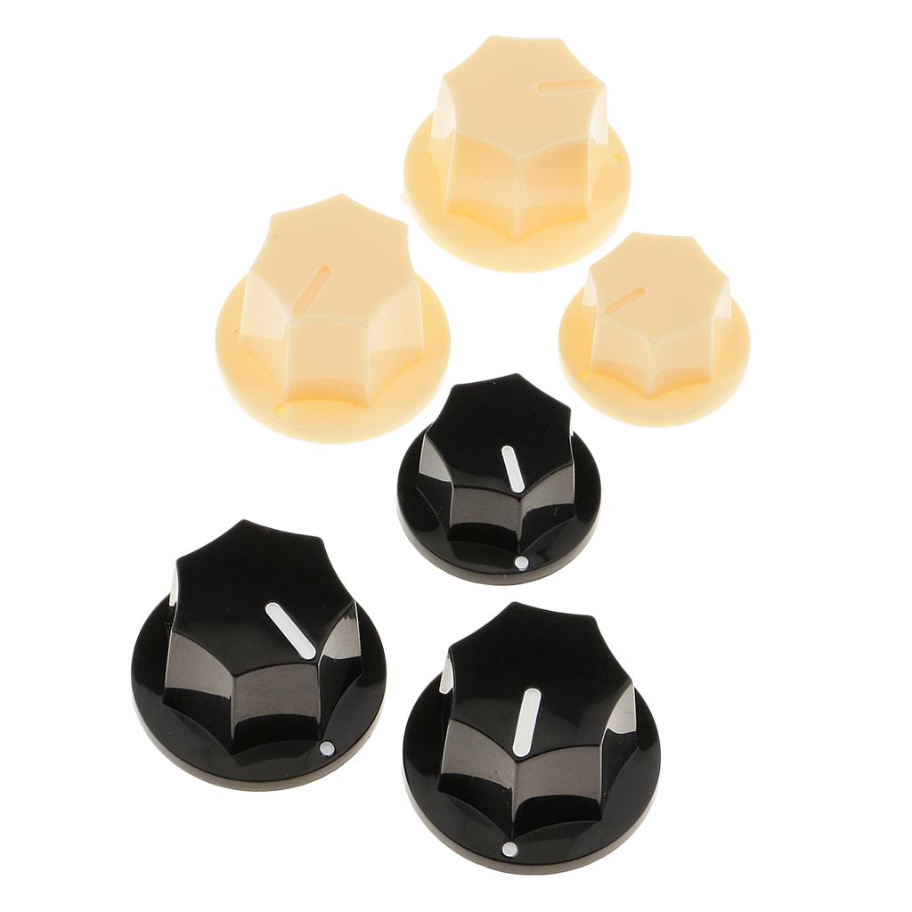 Confezione Manopole Volume Basso Elettrico JB Manopole Tono in Plastica Resistente per Chitarra Basso Jazz Upgrade Personalizzato