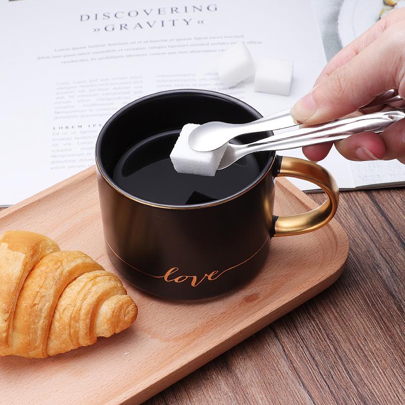 304 Stainless Steel Sugar Cube, Ice, and Brown Sugar Tongs – Cute and Compact Design for Restaurants and Coffee