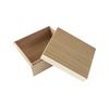 Small Natural Wood Rectangle Storage Boxes with Laser Engraved Logo for Jewelry Gift Packaging Storage