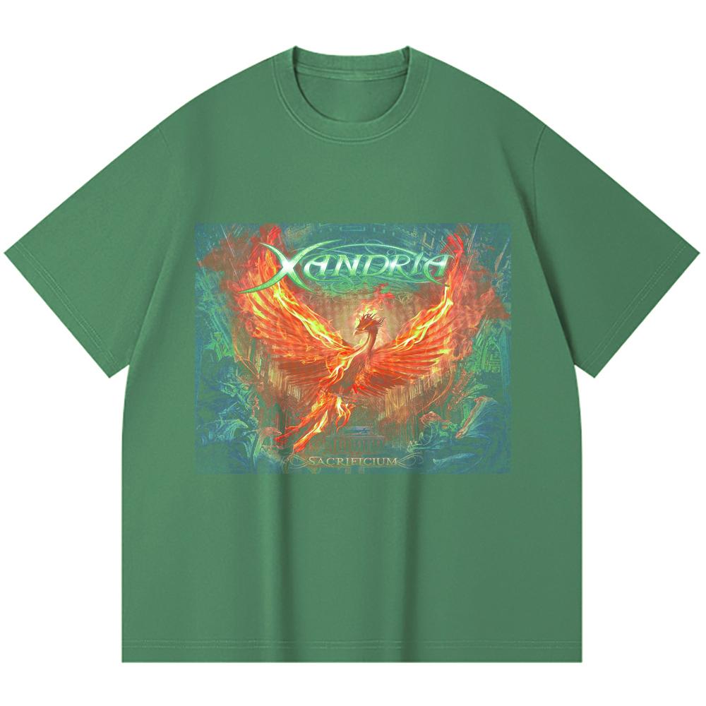 230 Gsm 100% Cotton Heavy Metal T-Shirt  Rock Band Popular Music Print Unisex Heavy Cotton T Shirt