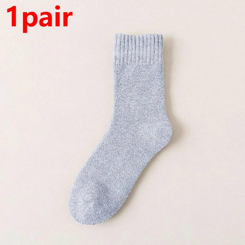 1/2/5Pairs New Fashion Winter Warm Thicken Wool Male Socks Against Cold Snow Socks Japanese Harajuku Soft Cashmere Short Sock