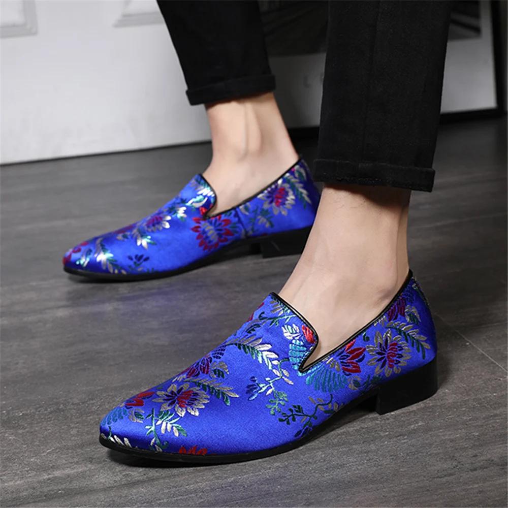 Ekte Skinn Loafers Herresko Dressko Slip-On Sko Ensfarvet Rund Tå Oxford Sko Ekte Skinn Loafers Ensfarvet Rund Tå