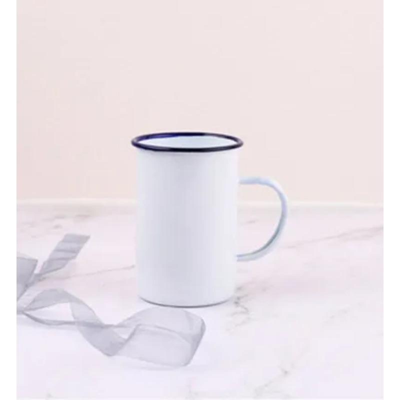 Outdoor Enamel Creative Coffee Tea Water Milk Cups Camping Mugs Enamel Mug with Handle Drinkware Vacation Hiking Mug Gifts