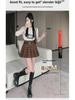 Korean Plaid Woolen Pleated Skirt: Autumn/Winter High-Waist College Style