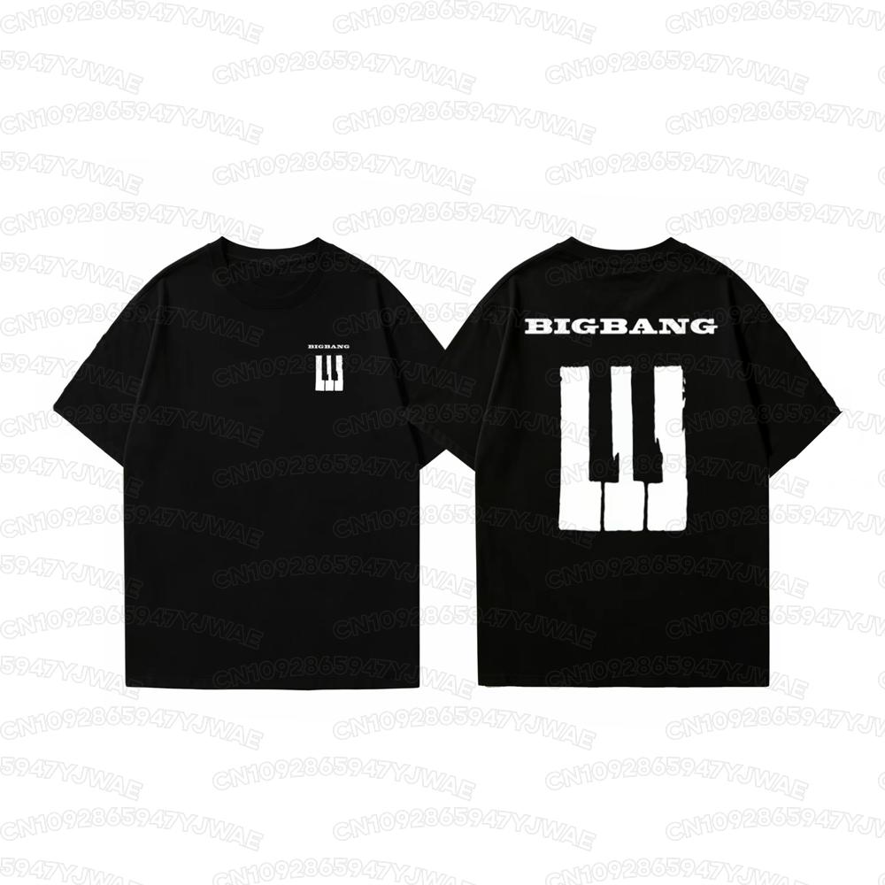 Sommer Herren Damen Bigbang 20. Jubiläumskonzert T-Shirt G-Dragon Fans Kurzarm Lässiges T-Shirt Oberteile