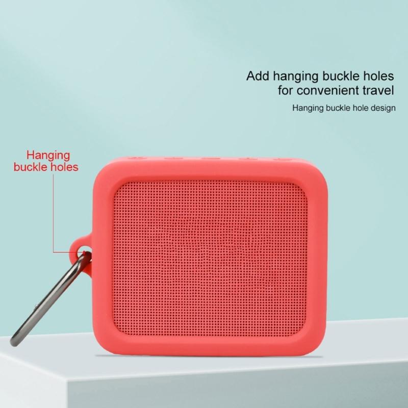 Silicone Music Box Cover Case Waterproof Speaker Protective Sleeve for GO ESSENTIAL Shockproof Anti Drop Accessories