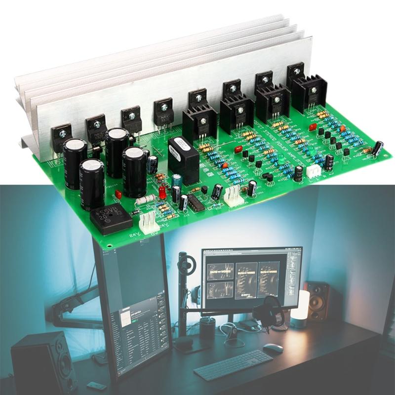Stereo Audio Power Amplifier Board Module for w/ 3300UF 50V Filter Capacitors Stereo Audio Power Amplifier Relay for Pro