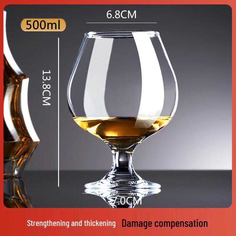ZISIZ Crystal Glass Spirit Goblet