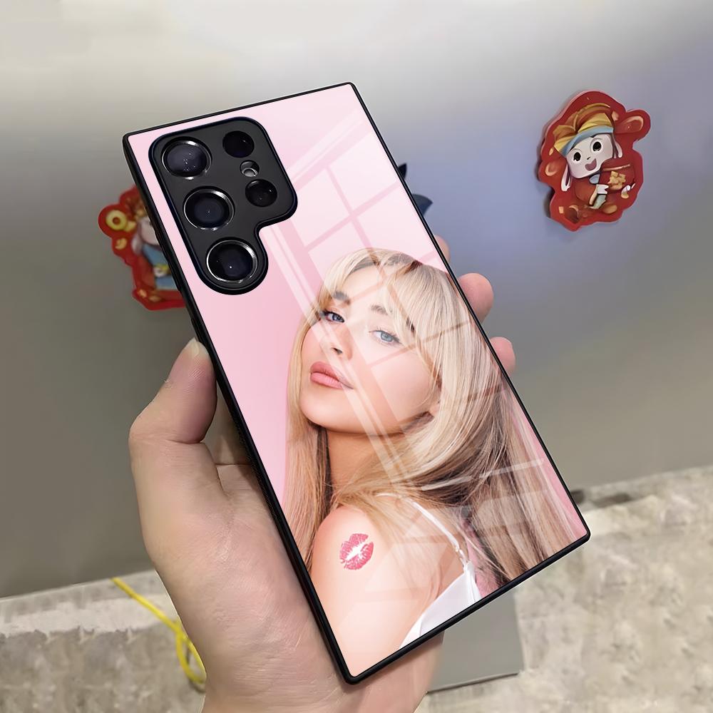 Singer S-Sabrina Carpenter Phone Case For Samsung S26 S25 Ultra S23 S22 S24 S20 Fe S21 Plus A54 A53 A16 Glass Cover