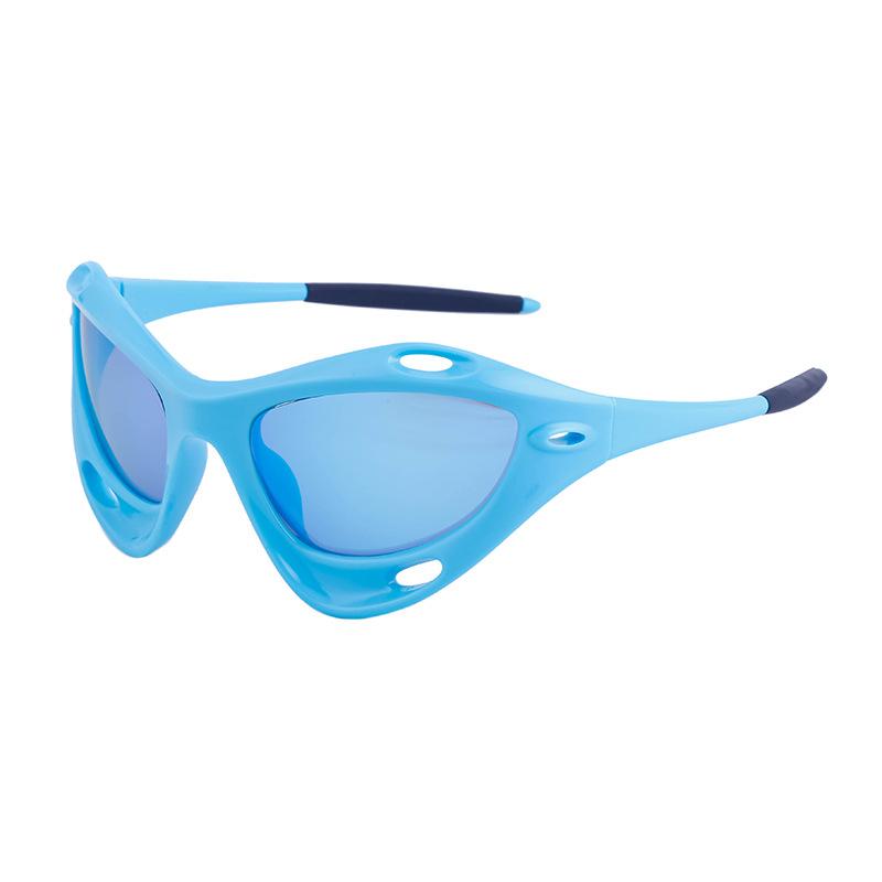 New European and American Personalized Windproof Sunglasses for Women Y2K Cat Eye Sports Cycling Sunglasses for Men