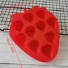 Strawberry Ice Cube Tray Strawberry Silicone Moulds For Chocolate Candy Cake Cupcake Soap Baking Jello Cookie Wax Crayon Melts