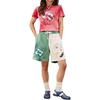 Coach Color Block Letter Butterfly Print Drawstring Casual Shorts Unisex Shorts Green CN989-WE4