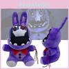 Cute Fnaf Series Midnight Bear Skeleton Purple Rabbit Plush Toy Animal Category