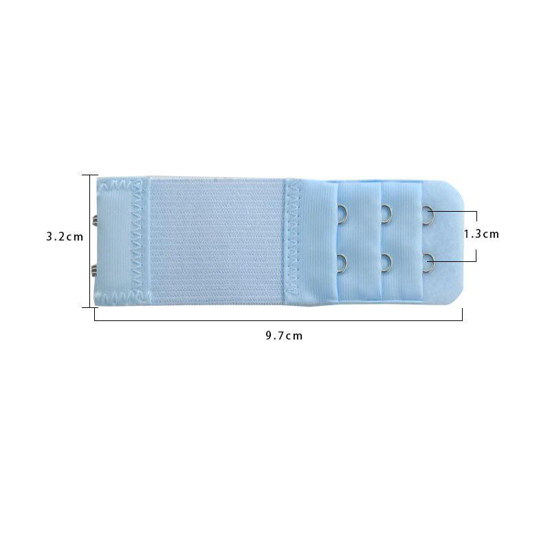 

1 шт., женский удлинитель бюстгальтера, 3 ряда, 2 крючка, эластичная регулируемая удлиняющая застежка, закрытая пуговица, нижнее белье, аксессуар для бюстгальтера, 8 цветов 1PC небесно-голубой