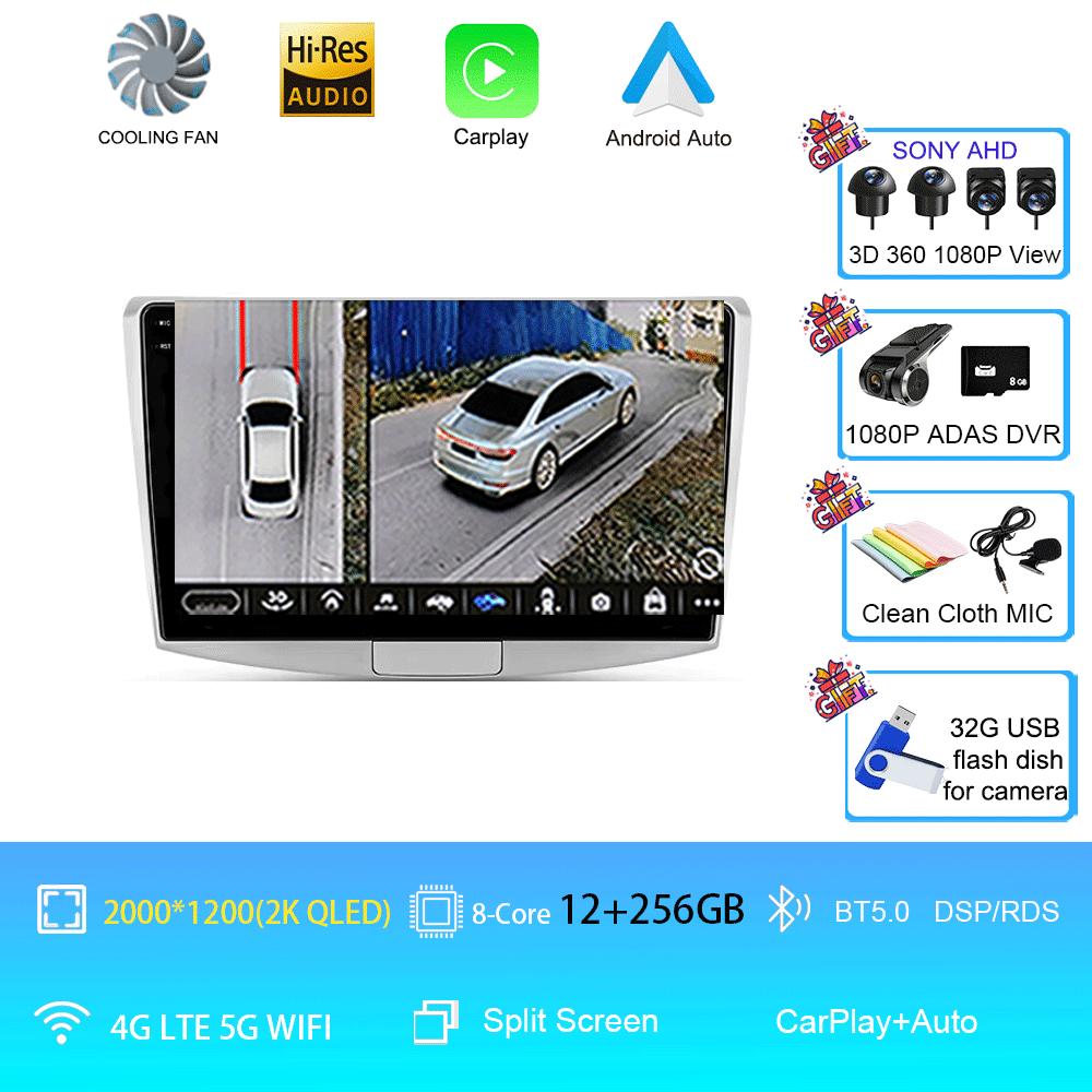 Car Radio Android 14 For Volkswagen VW Passat B6 B7 B8 CC Magotan 2011 - 2015 Multimedia Video Player Navigation GPS Head Unit